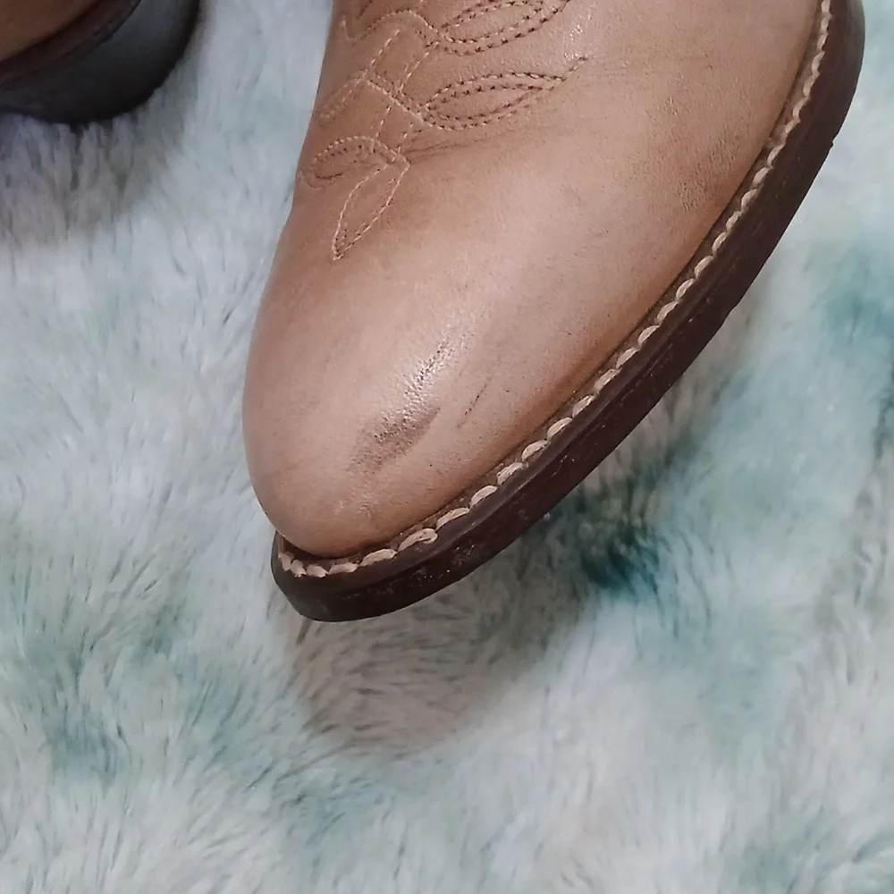 Kenny Rogers cowboy boots tan colored - Picture 4 of 6